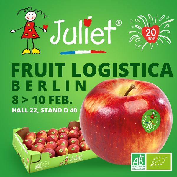 On February 8, 9 and 10 Juliet and the team will participate in the Fruit Logistica fair in Berlin 
